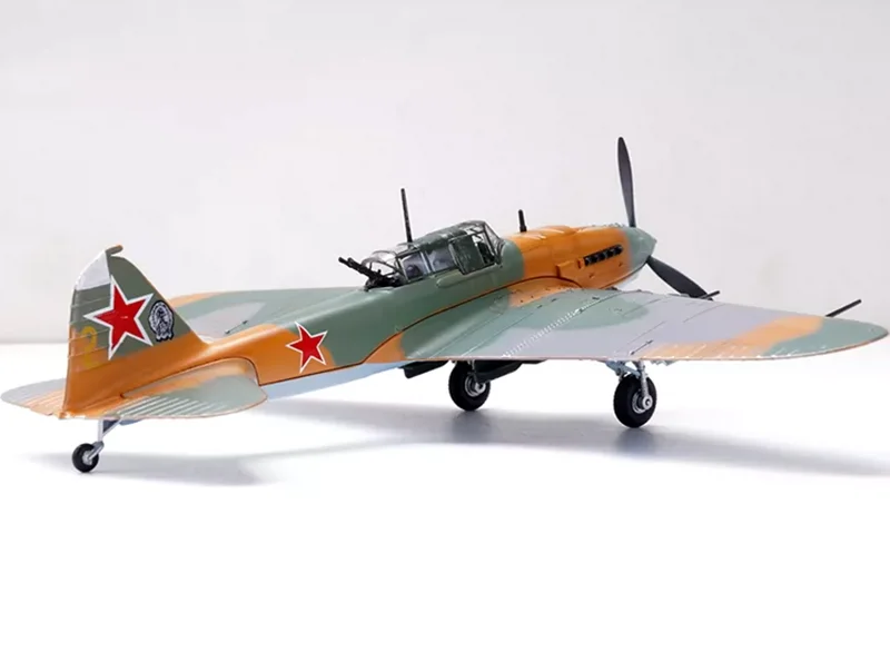 1/72 مقياس السوفياتي IL-2A هجوم طائرة مقاتلة سبيكة طائرة نموذج لعبة الكبار المشجعين مجموعات هدايا تذكارية