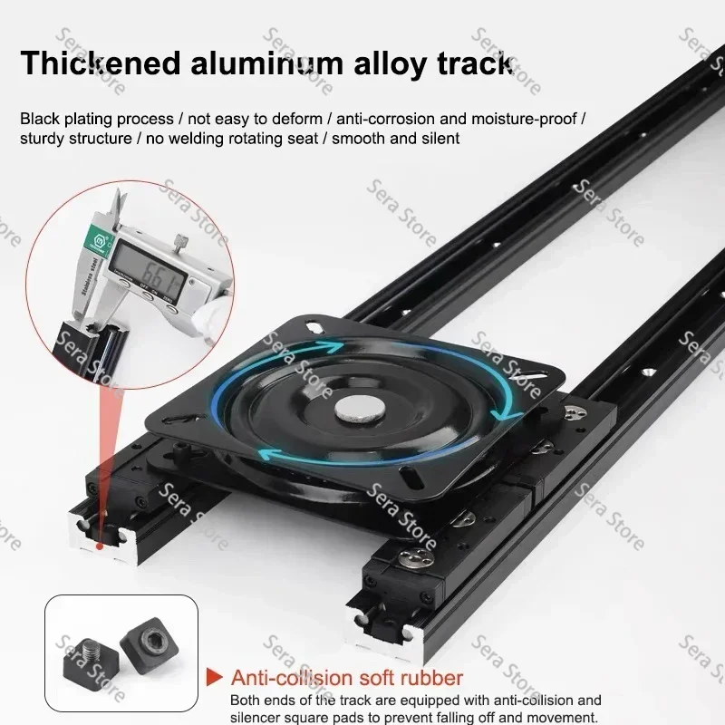 New Top Rail System Rotating Mechanism Pull Out Expand  le Countertops Accessories Sliding T  le for Kitchen Island Extension