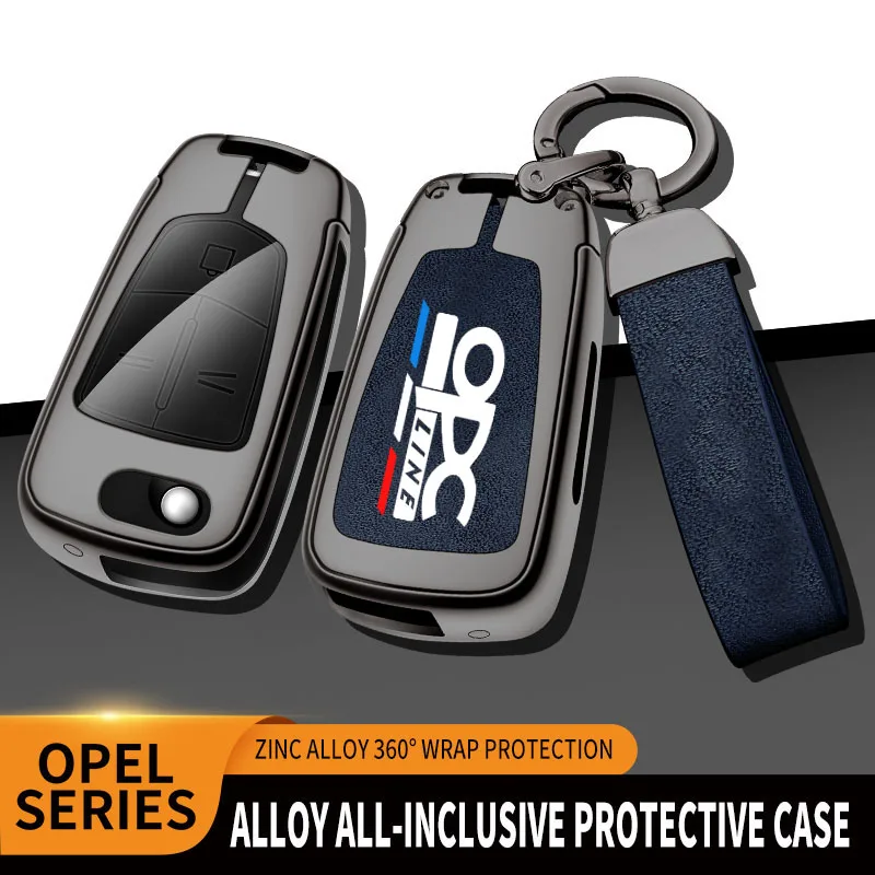 Car TPU Zinc Alloy Key Case Bag For Opel OPC Line Insignia Astra Vectra Combo Corsa D Mokka Zafira Car KeyChain Metal Key Shell