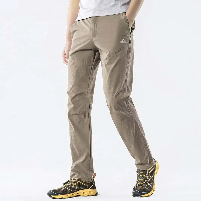 2024 Quick Dry Elastic Hiking Pants Mens Summer Thin Outdoor Sports Waterproof Breathable Climbing Camping Trekking Male Pants