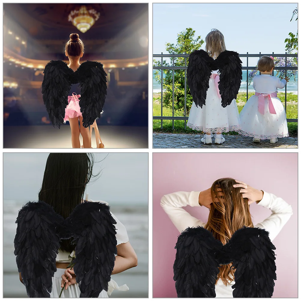 

2Pcs Large Angel Costume Wings for Adult Women Elegant Wing Prop Ideal for Photography Cosplay and Stage Performance