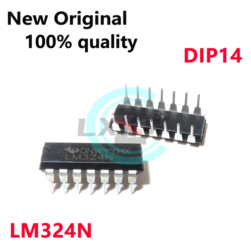 10/PCS New LM324N LM324 DIP14 Four-channel operational amplifier chip In Stock
