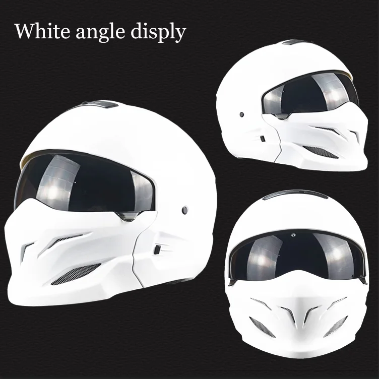 Retro 3/4 Modular Half Face Electric Bike Helm Helmate Full Face Casque For  Classic Samurai Scorpion Motorcycles Helmets