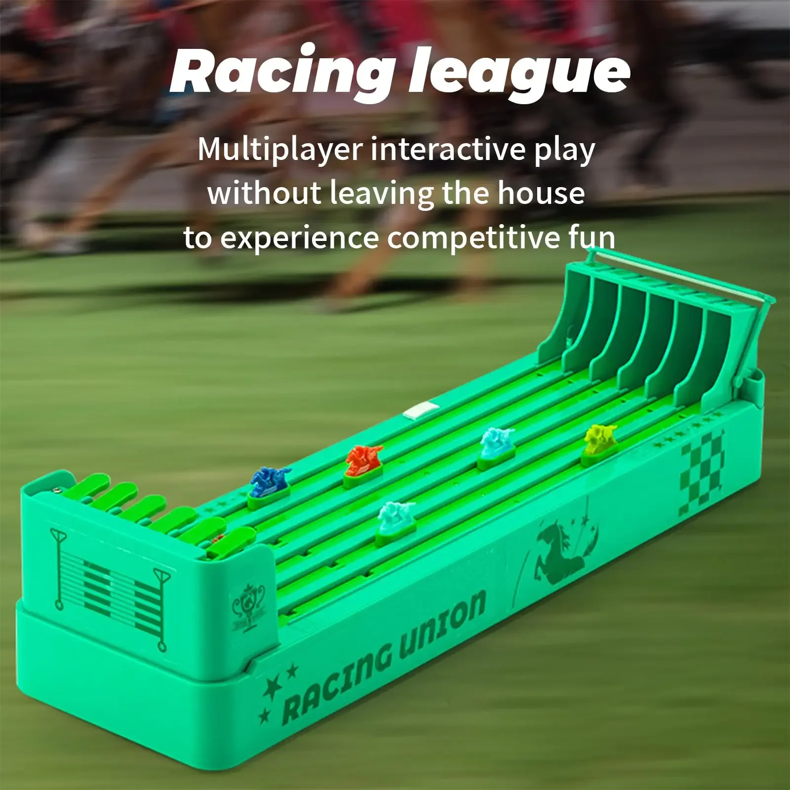 لعبة لوحة سباق الخيل الإلكترونية - لعبة الحفلات العائلية التفاعلية التي تعمل بالبطارية للأطفال والكبار والأصدقاء هدية عيد ميلاد #1