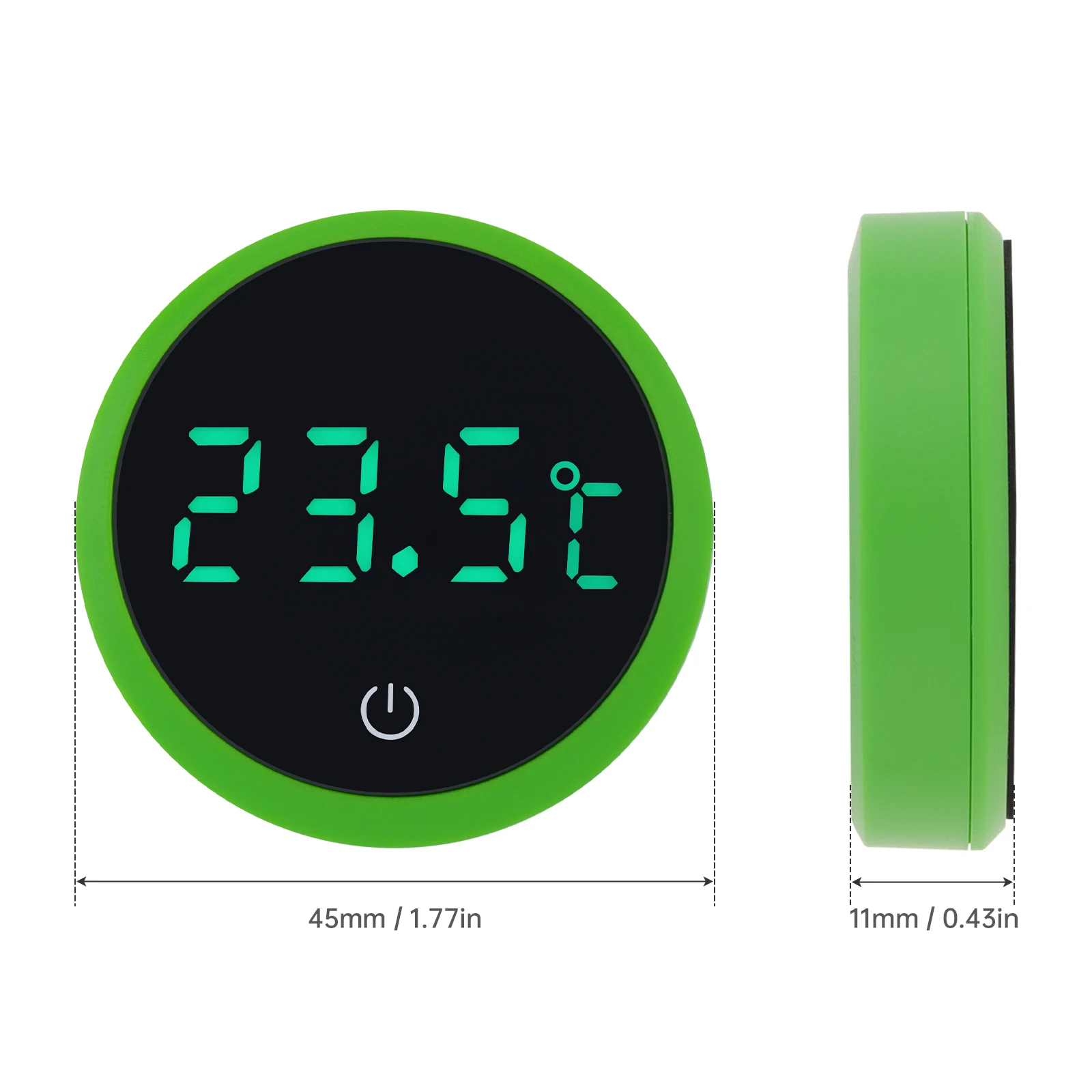 Cordless   White / Green / Black Degree Celsius Digital Thermometers, LED Display Fish Tank Thermometer