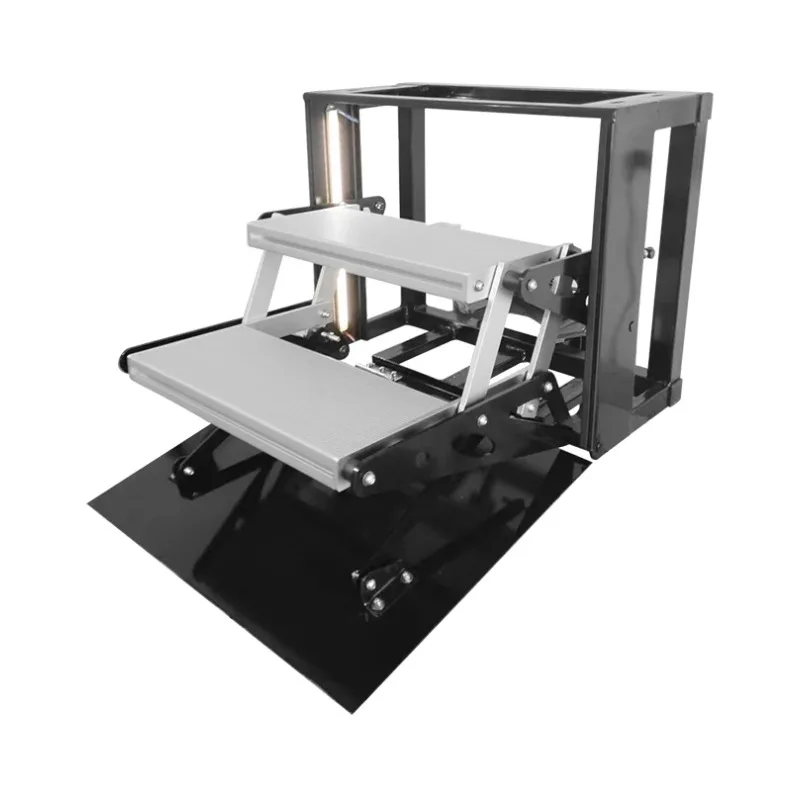 RV Step Electric Folding Carbon Steel Side Double Stairs With LED Light & Aluminium Cover For Camper Trailer Caravan