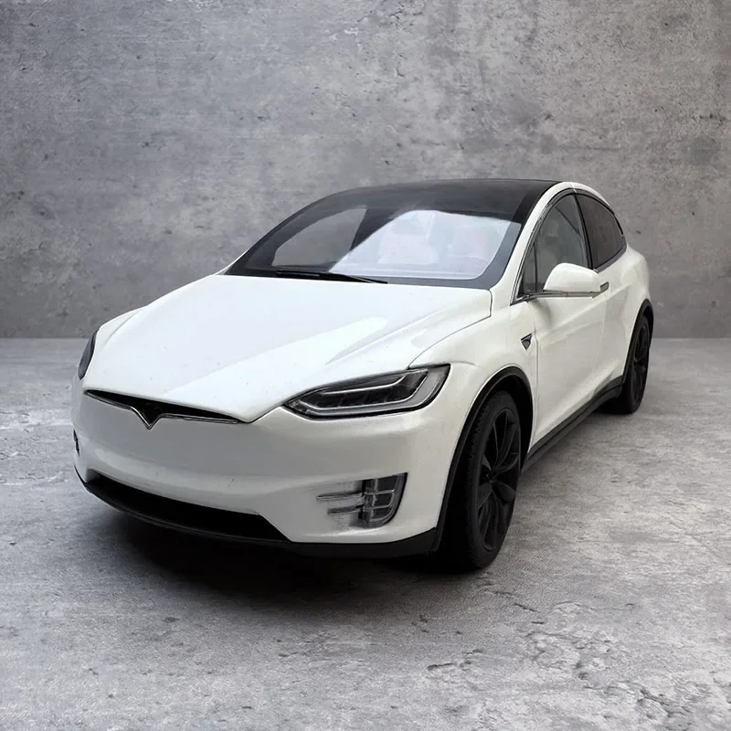 1:18 Original factory car model MODEL X for gull wing door SUV alloy fully open car model collection gift