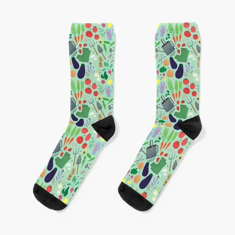 

Garden Party Socks Stockings man Wholesale with print winter Socks Women Men's