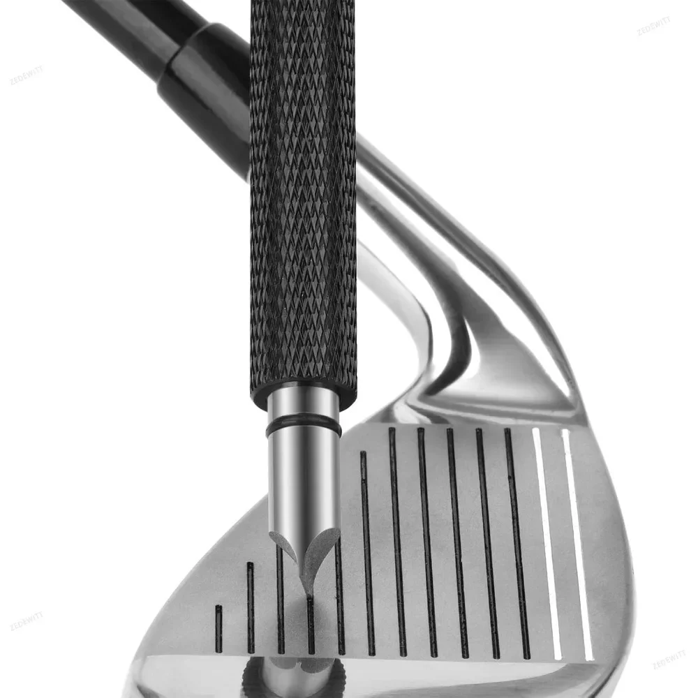 Golf Club Grooving Sharpening Tool Golf Groove Sharpener Wedge Club U V Type Square Regroover Blade Cleaning Tool Acces