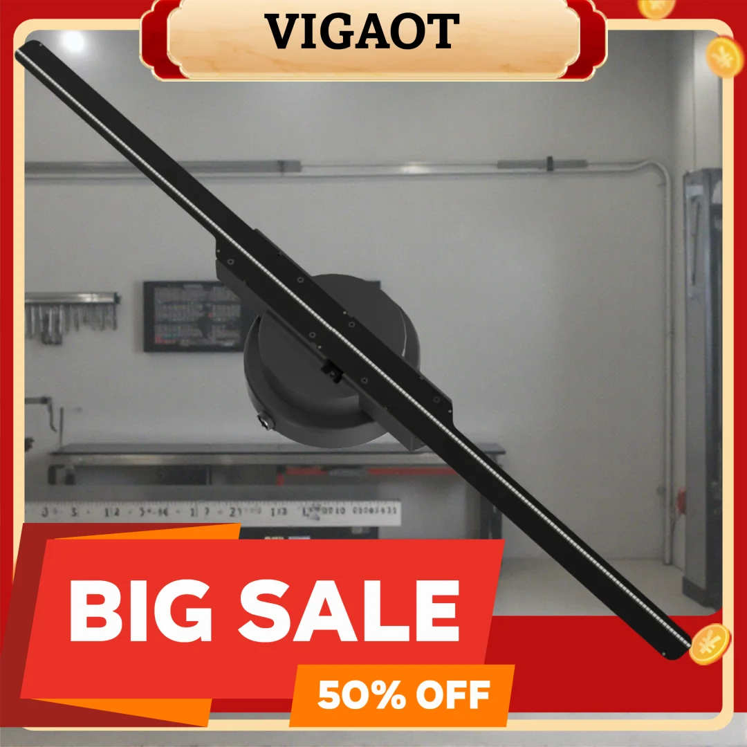 

3D Holographic Fan, 3D Circular Application Holographic Advertising Display, 244 Lights, 16.5-inch Wi-Fi Holographic LED Fan