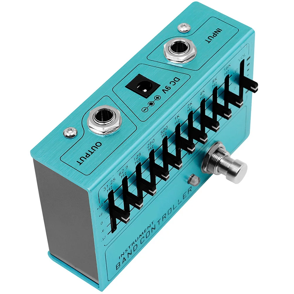 

Electric Guitar Effector Aluminum Alloy Portable Single Effect Pedal Wide Frequency Range Sound Effects Distortion for Stage