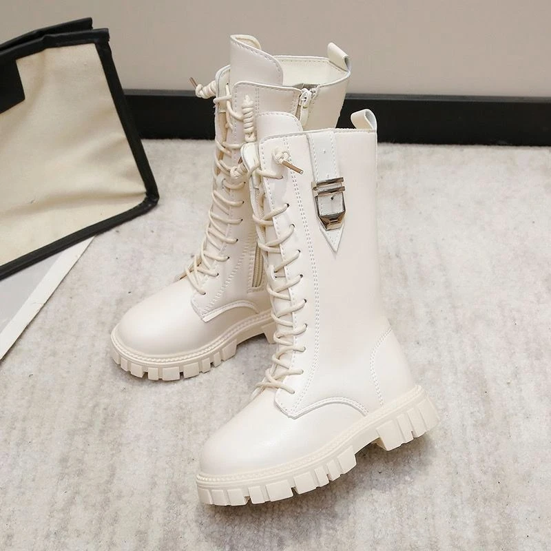 

Kids Knee High Winter Boots 2025 Autumn Winter Princess Style Hot Sale Fashion Boots for Girls Warm Leather Footwear