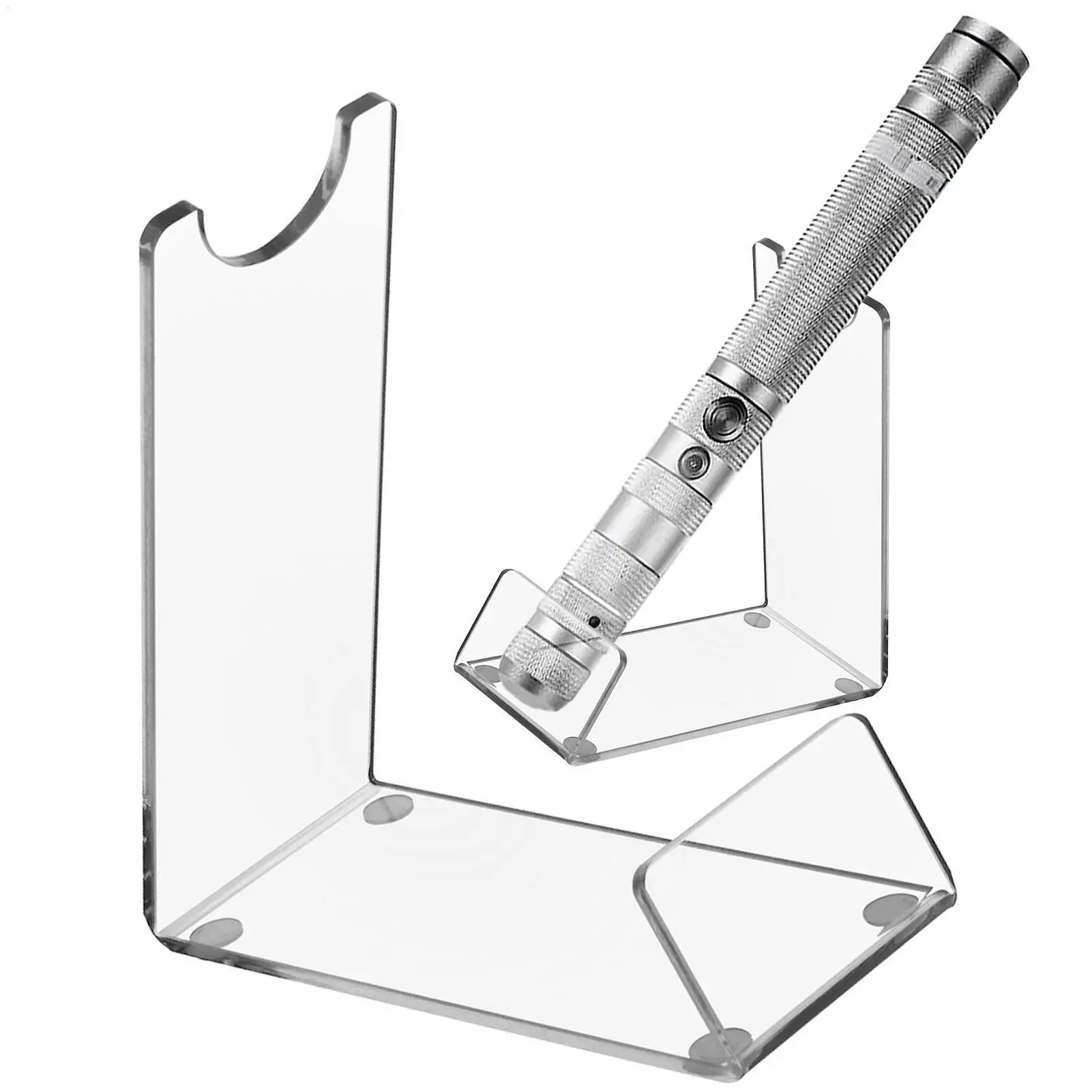 Simple Universal LightsaberStand Acrylic Durable Transparent light saber Display Bracket Vertical With Non-Slip Mat Holder