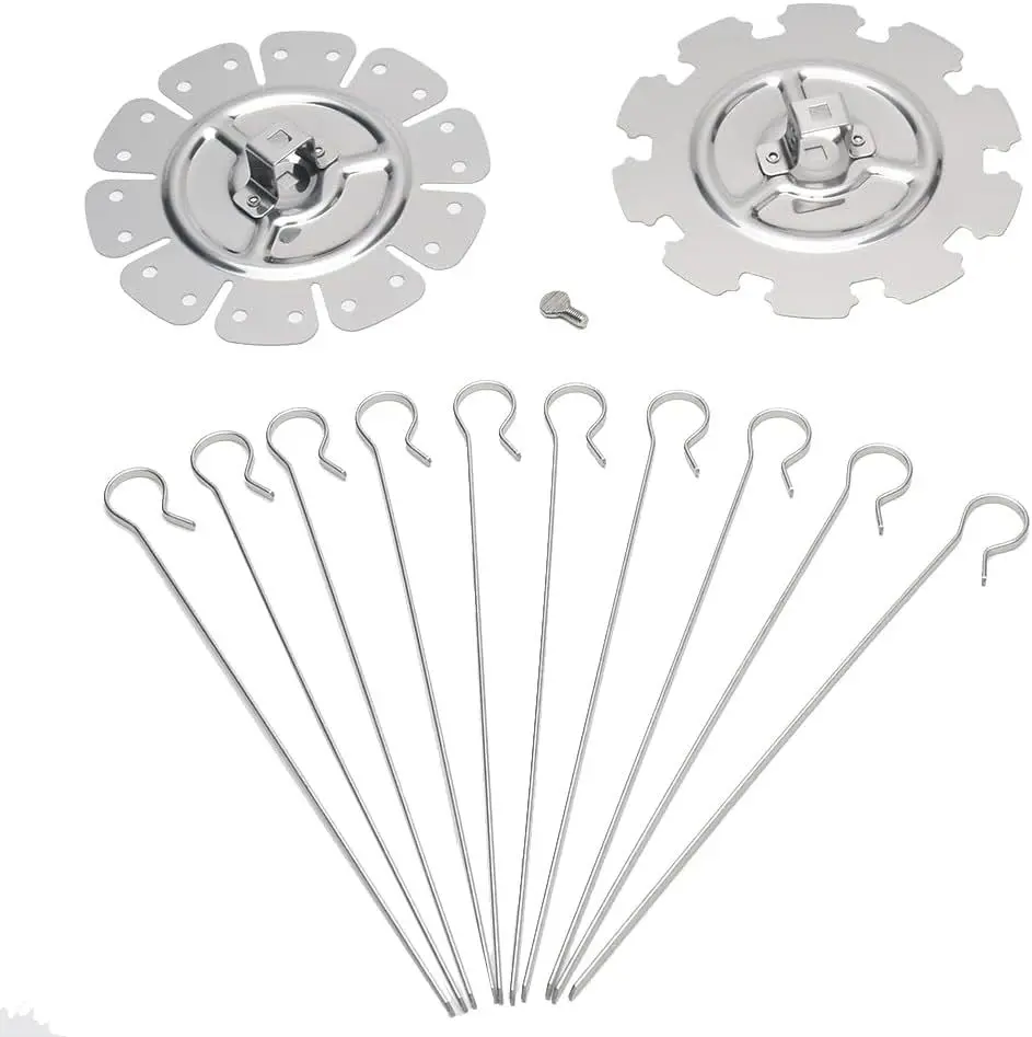 Oven Accessories 304 Stainless Steel Rotary Skewers Cage Oven Accessories Barbecue Grill Barbecue Grill 8/10 Pin, Amazon