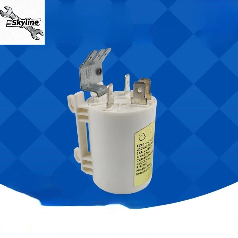 1Pcs Little FC86 Power Filter Washer Spare Interference Suppressor For Drum Washing Machine Repair Parts
