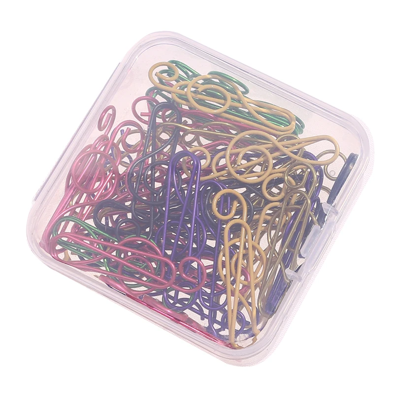 20/30/50/100pc Colorful Music Note Shaped Paper Clips Decorative Colorful Decor For Clothes Cloth Clip