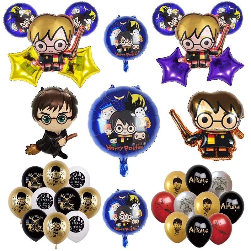 Harry Potter Balloon Children Happy Birthday Party Decoration Harry Potter Anime Figure Balloons Cute Cartoon Party Supply