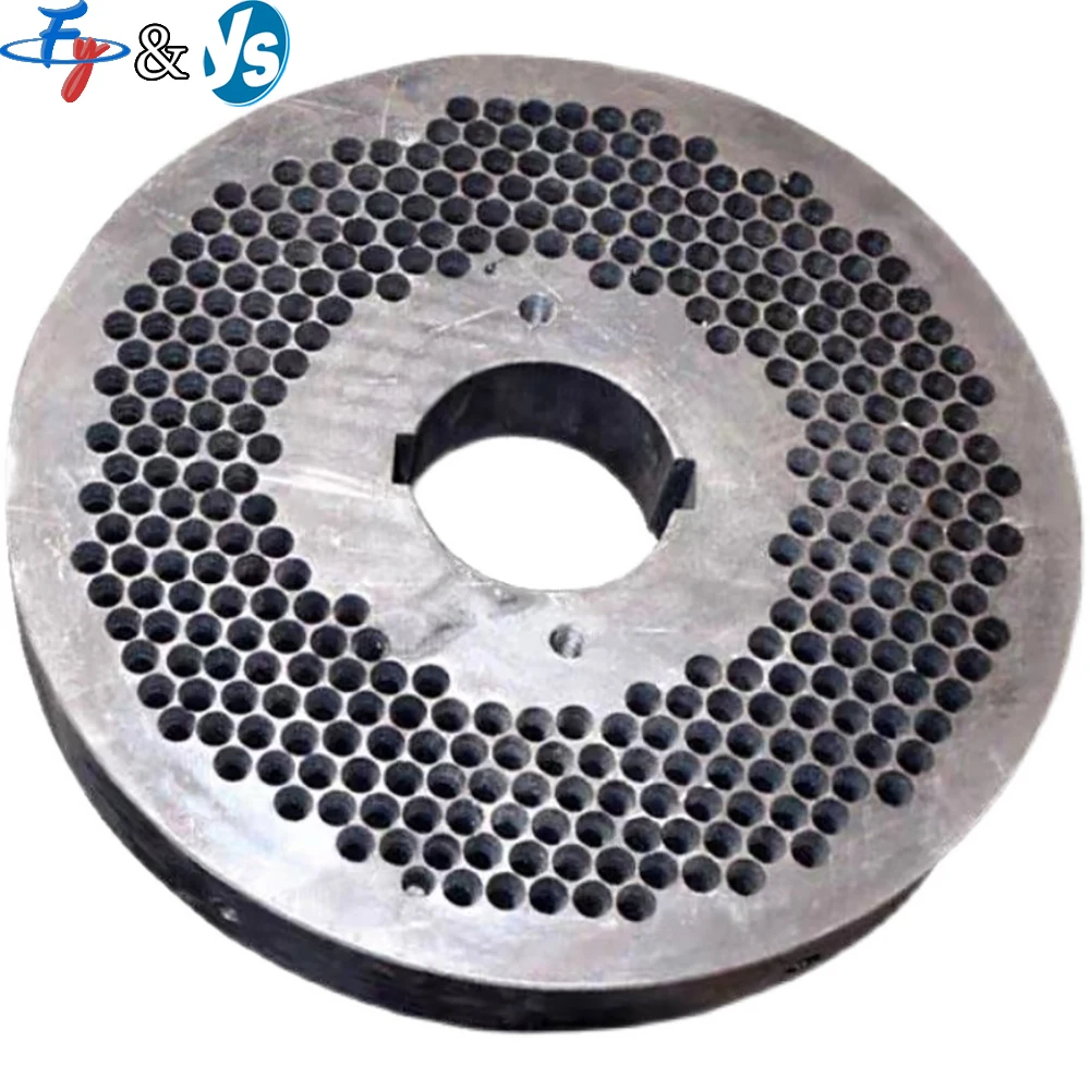 Pellet Mill Die Plate Alloy Steel Flat Mold Disc for Wood Sawdust Straw Feed Pellet Making Machine Spare Replacement Part