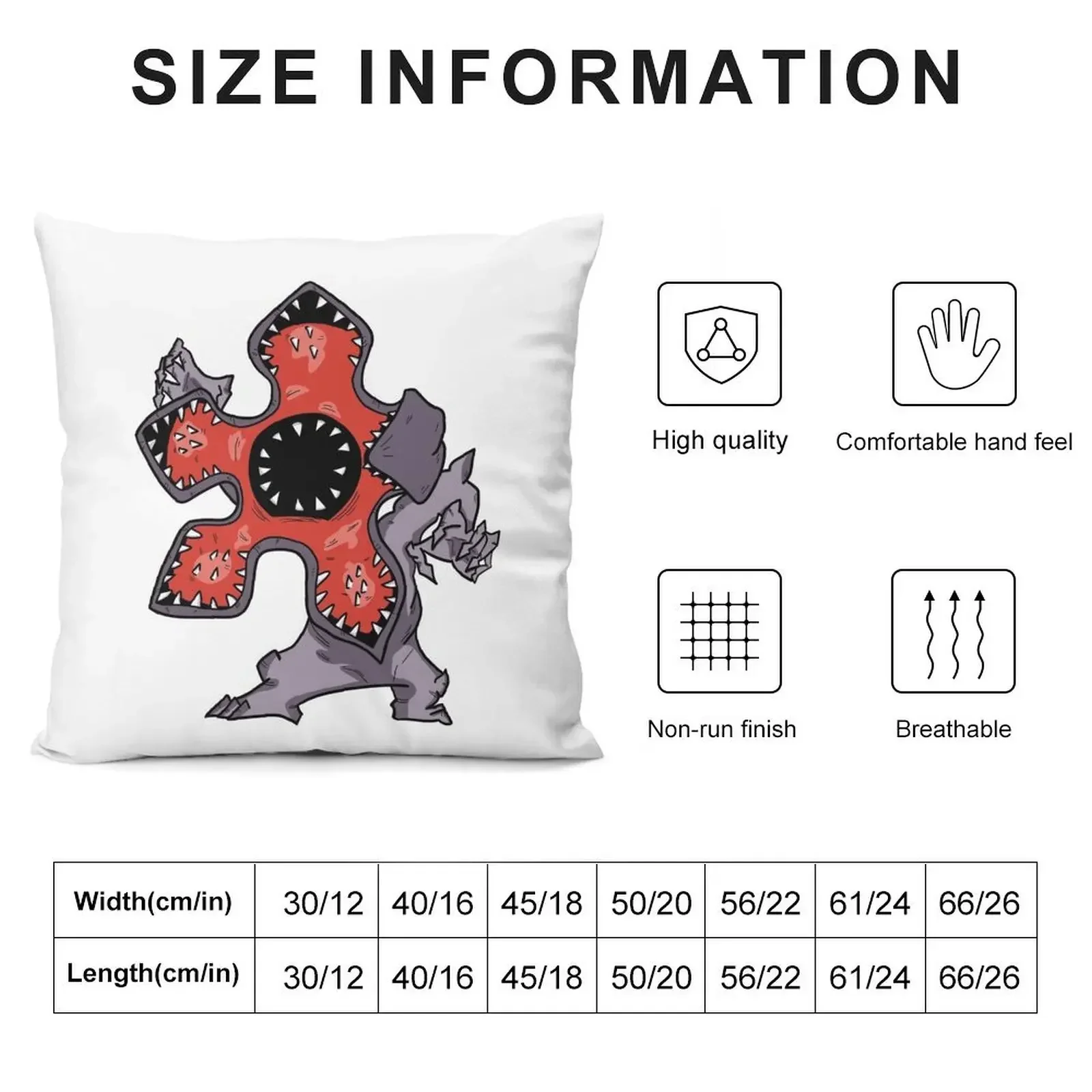 Small Demogorgon Throw Pillow Throw Pillow Covers Sofa Cover pillow