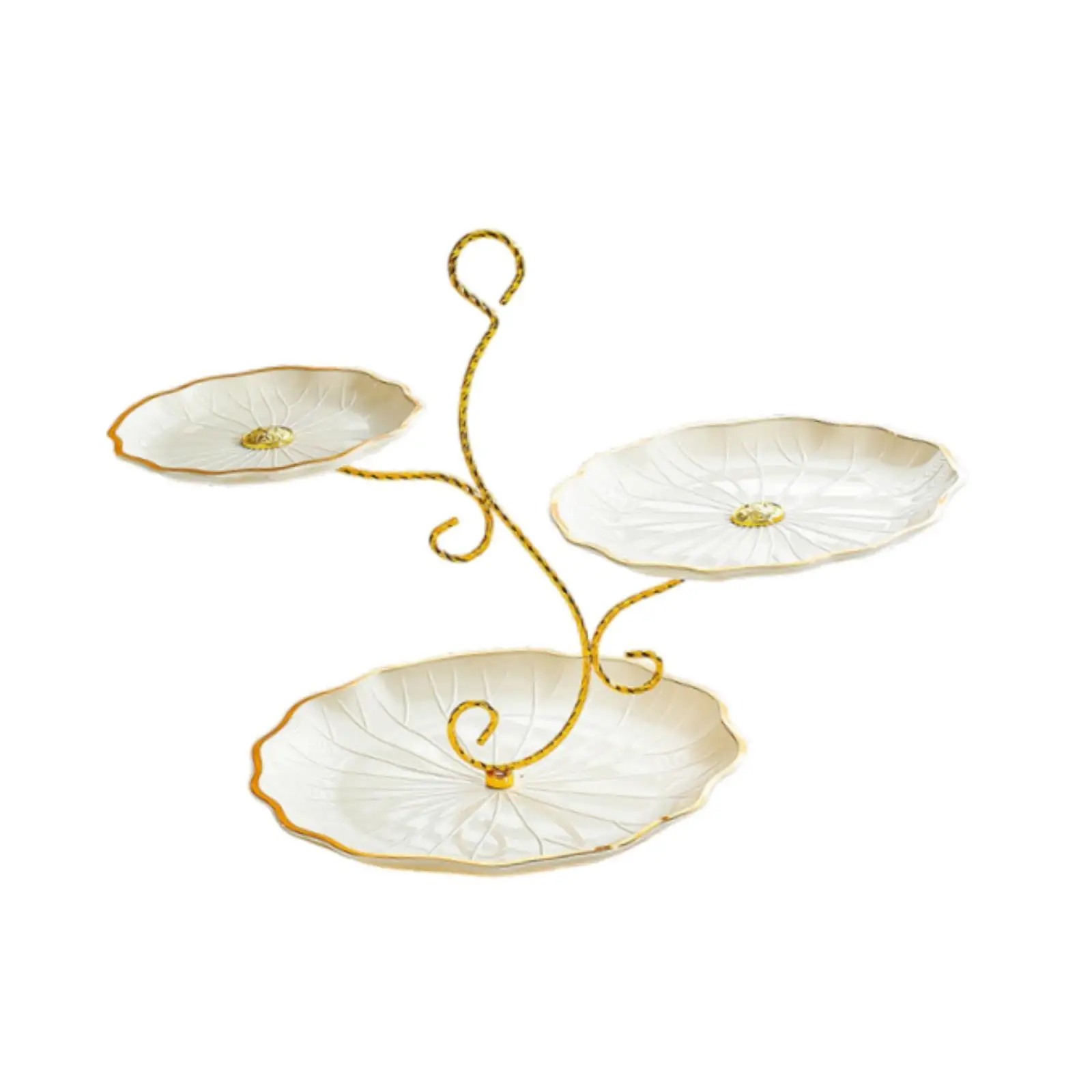 Tiered Cupcake Fruit Plate Plastic Snack Dish Decorative Tray Table Center for Hospitality Events