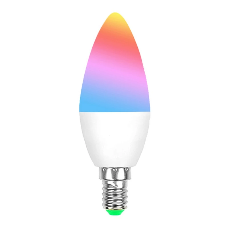 

Smart Candle Light WIFI Remote Control Remote Support Alexa Voice RGBCW Wireless Table Lamp E14 Spike Bulb-A38R