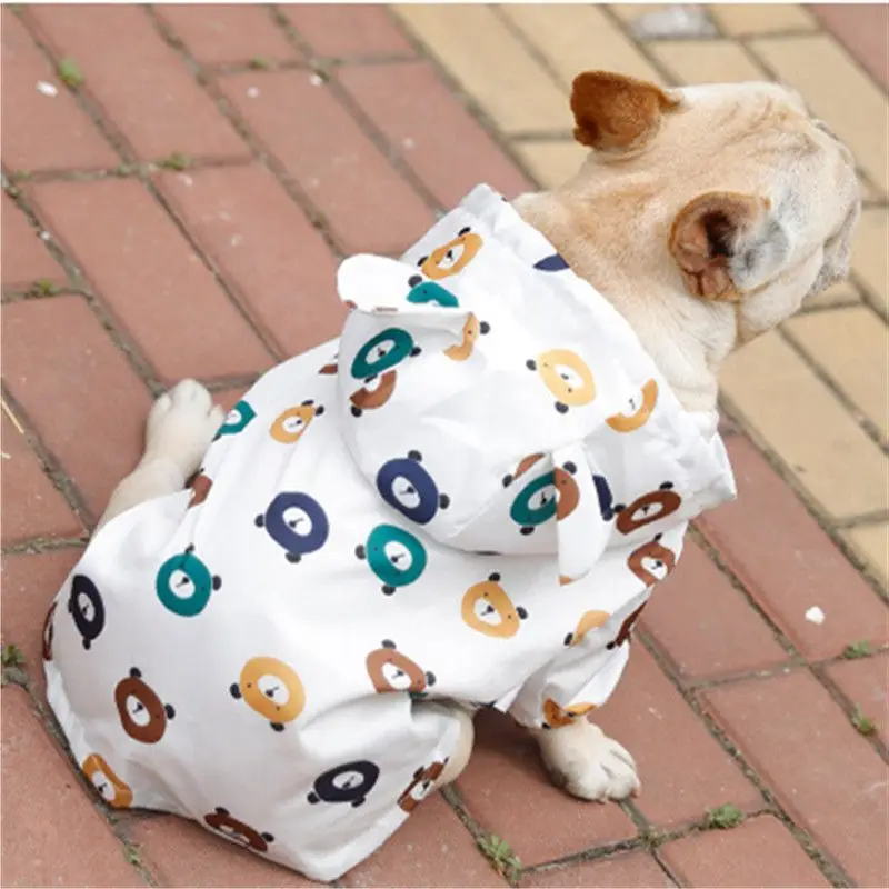 Pet Dog Raincoat Pug French Bulldog Clothes Waterproof Clothing for Dog Rain Jacket Poodle Bichon Schnauzer Welsh Corgi Raincoat