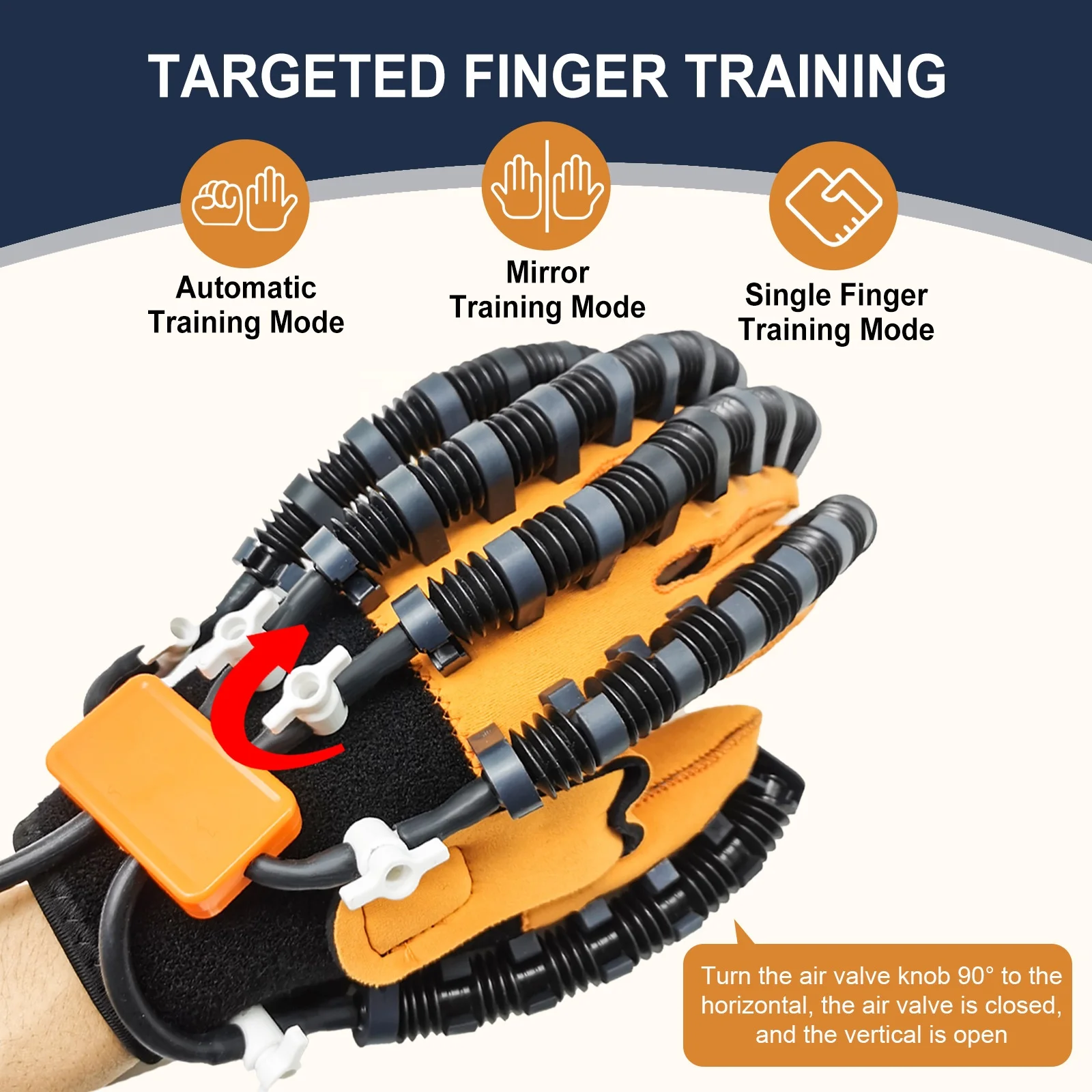 Hand Exercise Tool for Stroke Hemiplegia Recovery Finger Rehabilitation Device Robot Glove for Therapy Supply Training