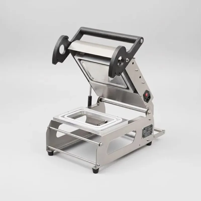 Food Box Lock Fresh Fast Food Packaging Heat-sealing Plastic Packaging Machine, Vacuum Preservation Lunch Box Packaging