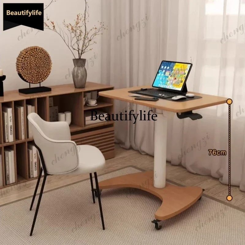D80 Desk Movable Folding Table Standing Desk Height Adjustment Table Study Desks Computer Desks Elevable Workstations Furniture