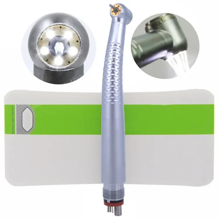 High Quality 5 LED 5 Holes Water Spray Shadow Less Built-In Generator 2 Hole Or 4 Hole High Speed Air Turbina den tal Handpiece