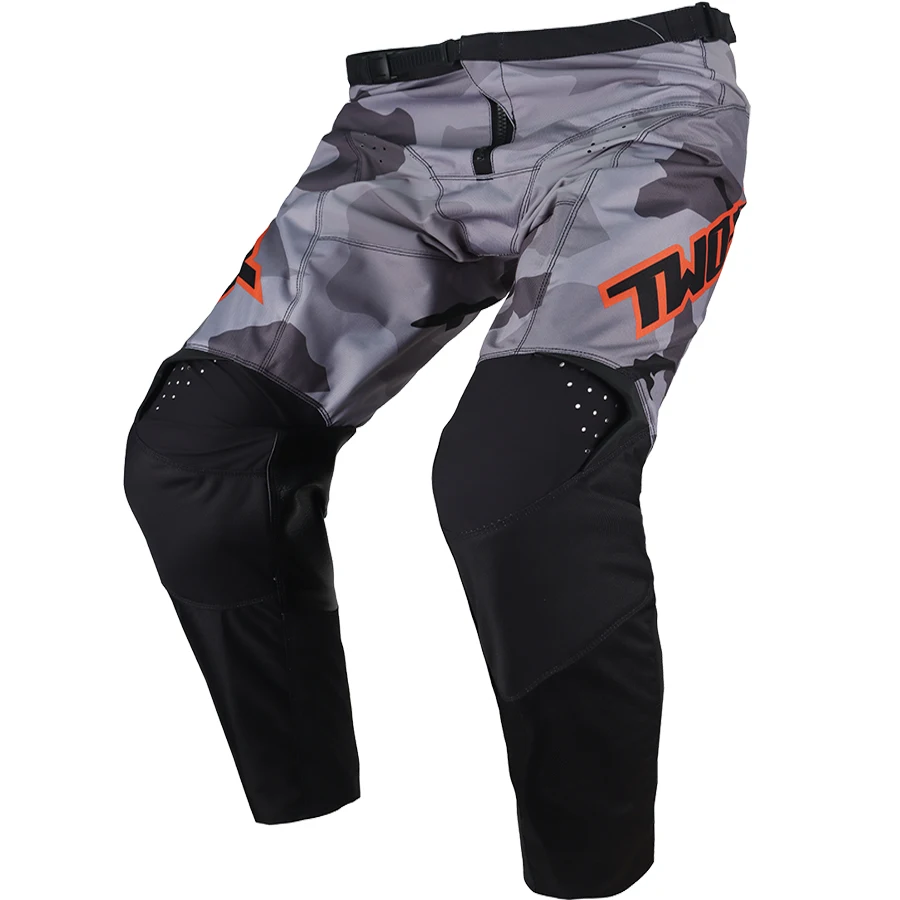 

New Two-X 180 Offroad Bnkr Dirt Bike Pant Orange/Gray Camo Adult Motocross Pants MX ATV Mens