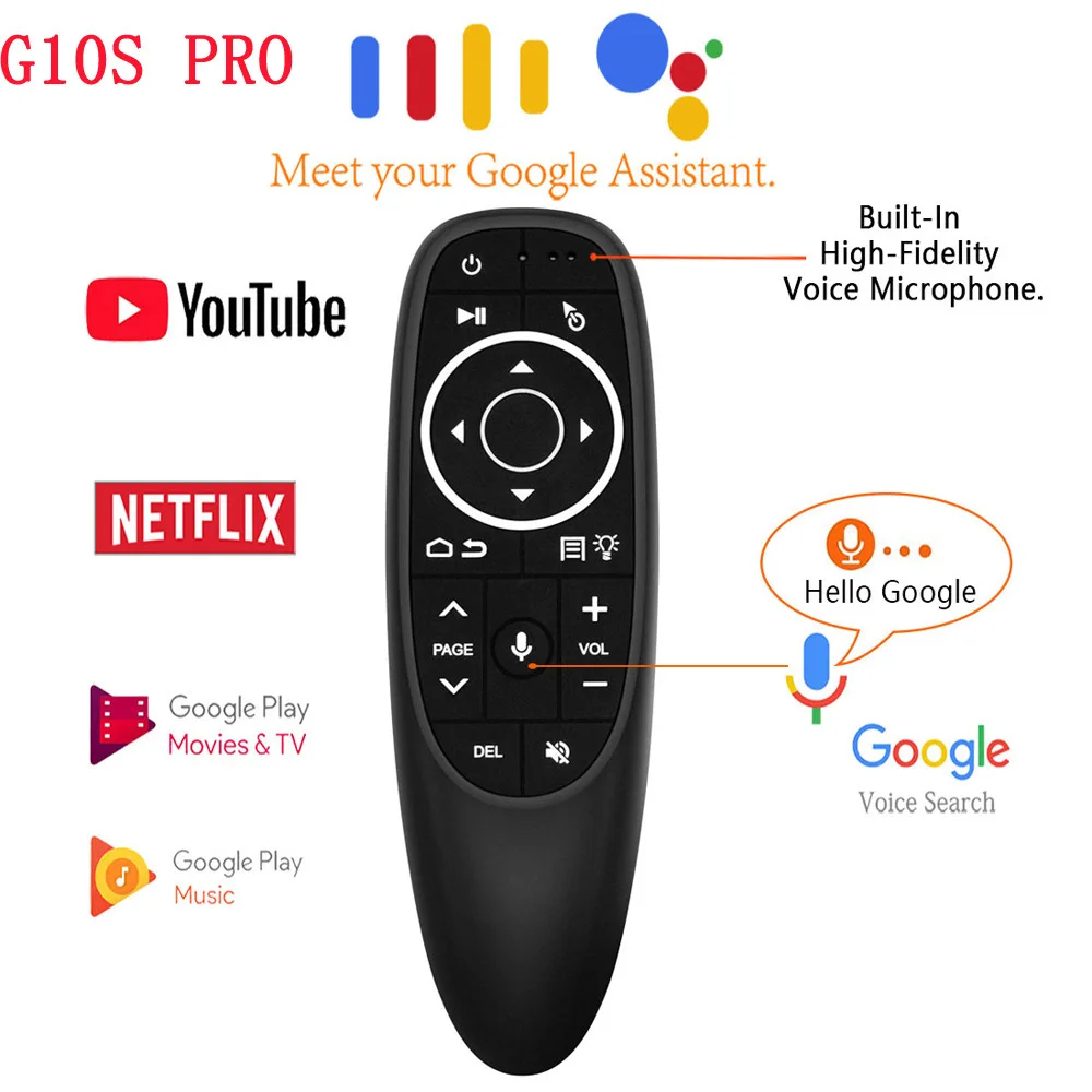 G10S PRO voice backlight upgraded version, G10 G20 upgraded version of flying mouse with backlight and voice somatosensory