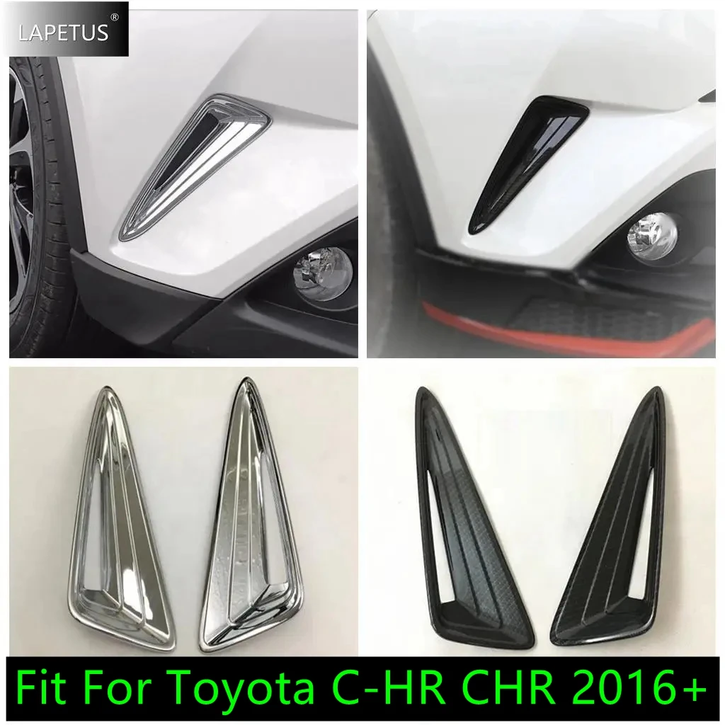 

ABS Chrome Car Front Fog Lights Grill Fender Lamp Molding Cover Kit Trim Accessories Fit For Toyota C-HR CHR 2016 2017 2018 2019