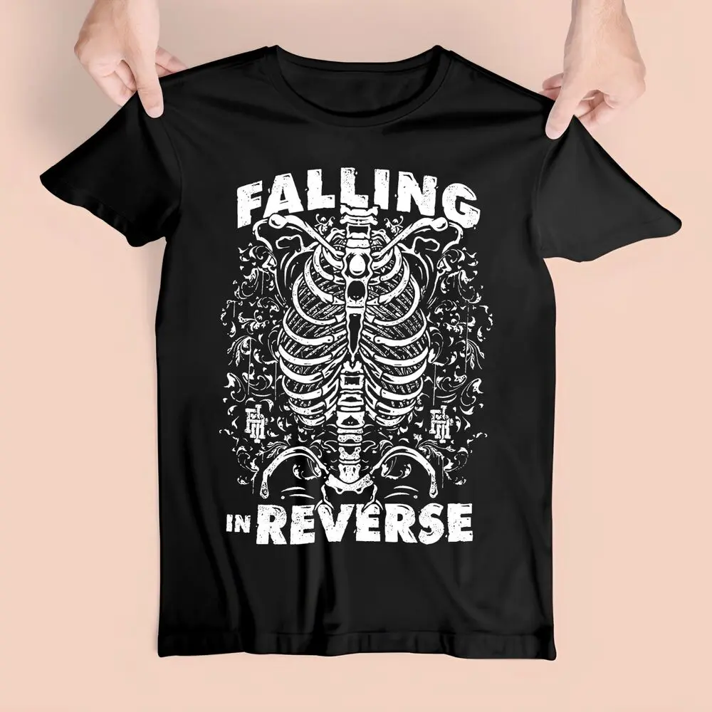 Rare Falling In Reverse Music Band Short Sleeve Black All Size T-Shirt