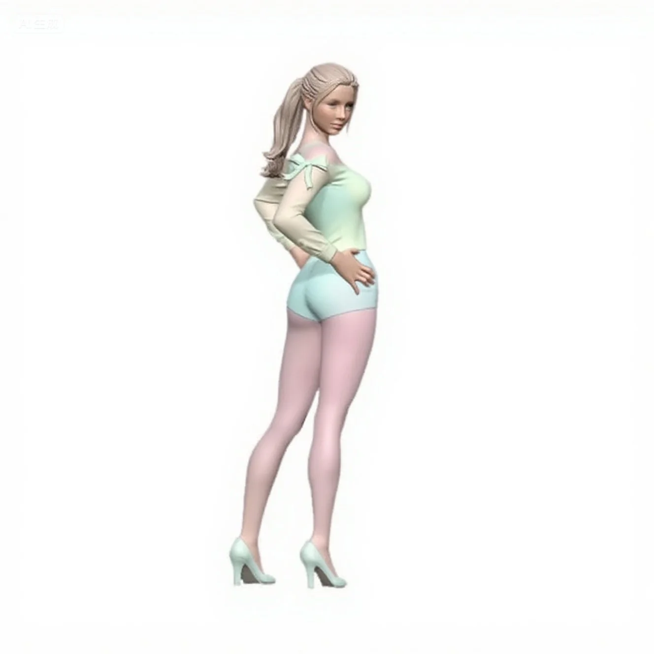 

Набор моделей из смолы 1/24, модная девушка для самостоятельной сборки и раскраски A-2001