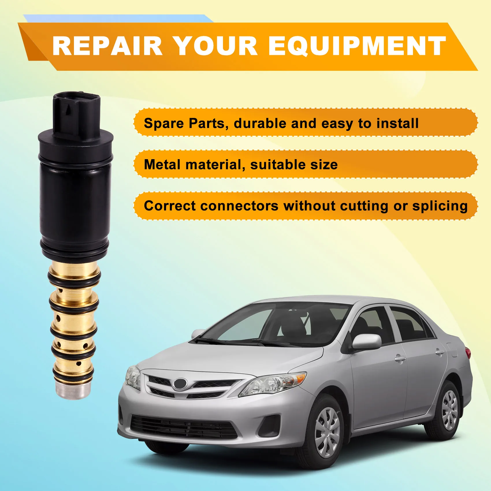 

Эффективный автомобильный компрессор кондиционера, электронный регулирующий клапан 4726718 для Toyota Corolla 1.8L 2.4L 2009-2010, автомобильные аксессуары