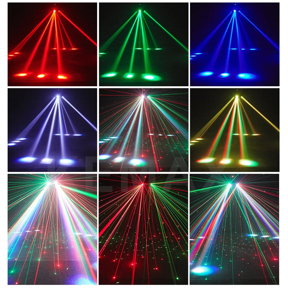 150W Moving Head LED Disco Lights RGBW Lyre Remote Control DJ Party Light DMX Beam Mobile Head Stage Lighting For Nightclub Home