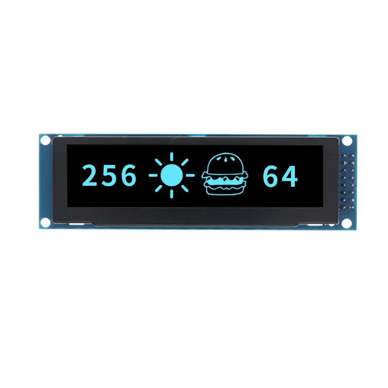 Imagem -03 - Polegada Módulo Oled Display 256*64 Dot Matrix Ssd1322 Módulo de Grau Militar Tela Lcd 16 Pinos 3.12