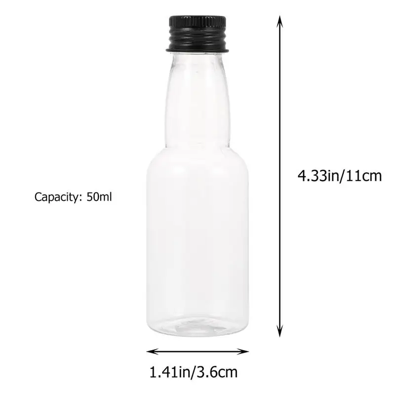 20 Stück Mini Schnaps flaschen kleine Saft flaschen Mini Salat Dressing Flasche leere Mini Alkohol Gewürz Getränkes aft flasche