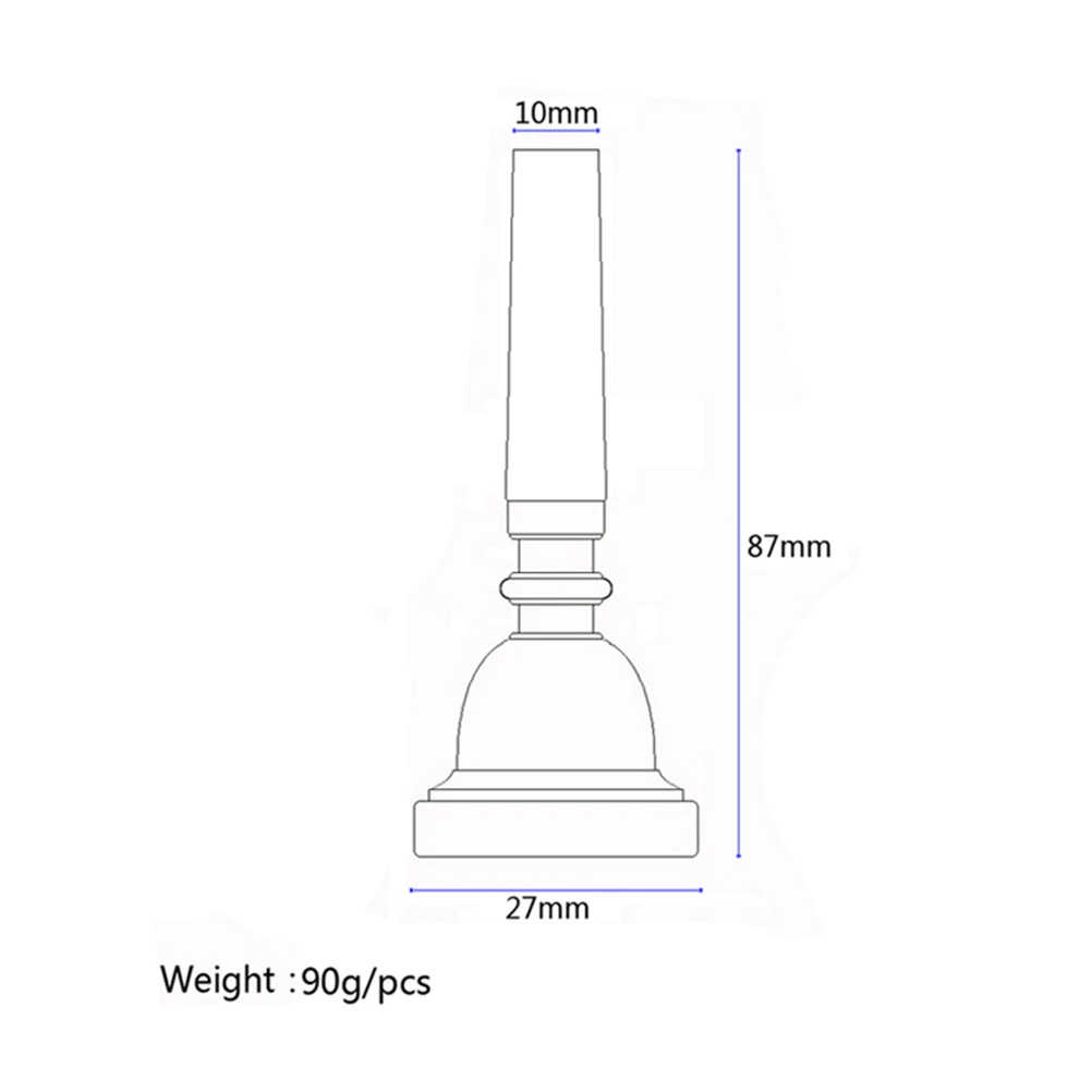 

1pcs Trumpet 3C Mouthpiece Silver Plated Metal Shape For Beginners Clear Tone 5C Horn Instrument Accessory Brass