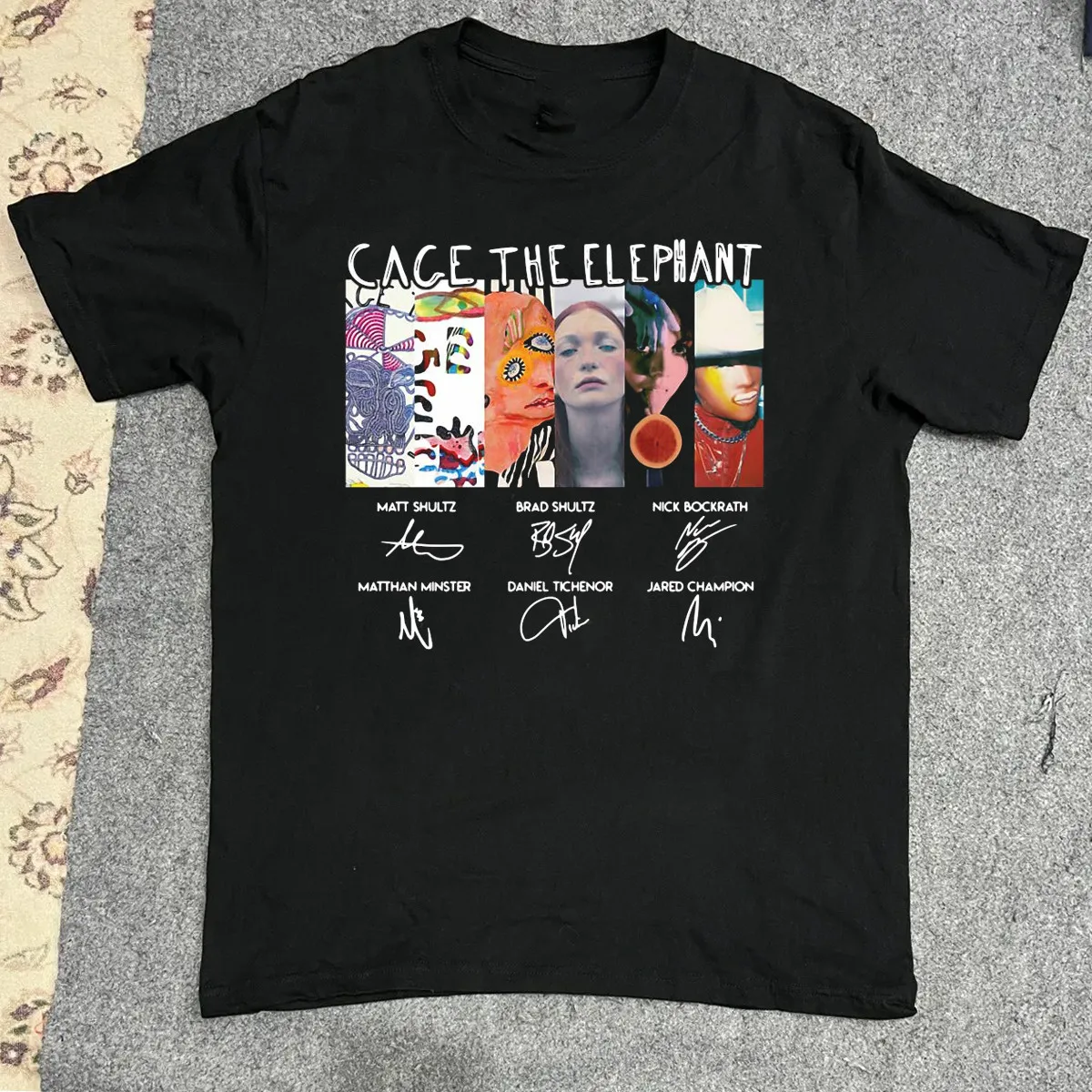 Cage The Elephant SignaturesT Shirt Full Size S-5XL
