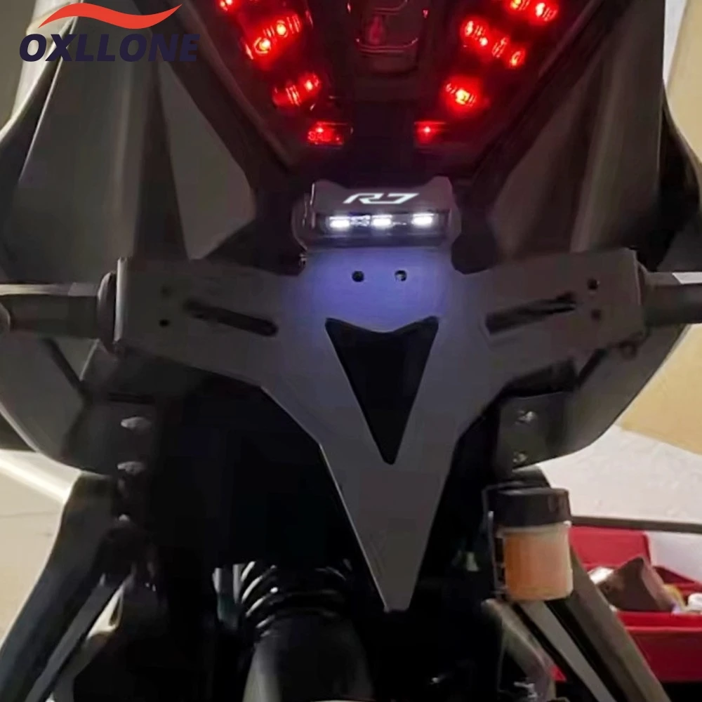 

For Yamaha YZFR7 YZF R7 2021 2022 2023 2024 2025 2026 YZF-R7 License Plate Bracket Holder Tail Tidy Fender Eliminator Accesorios