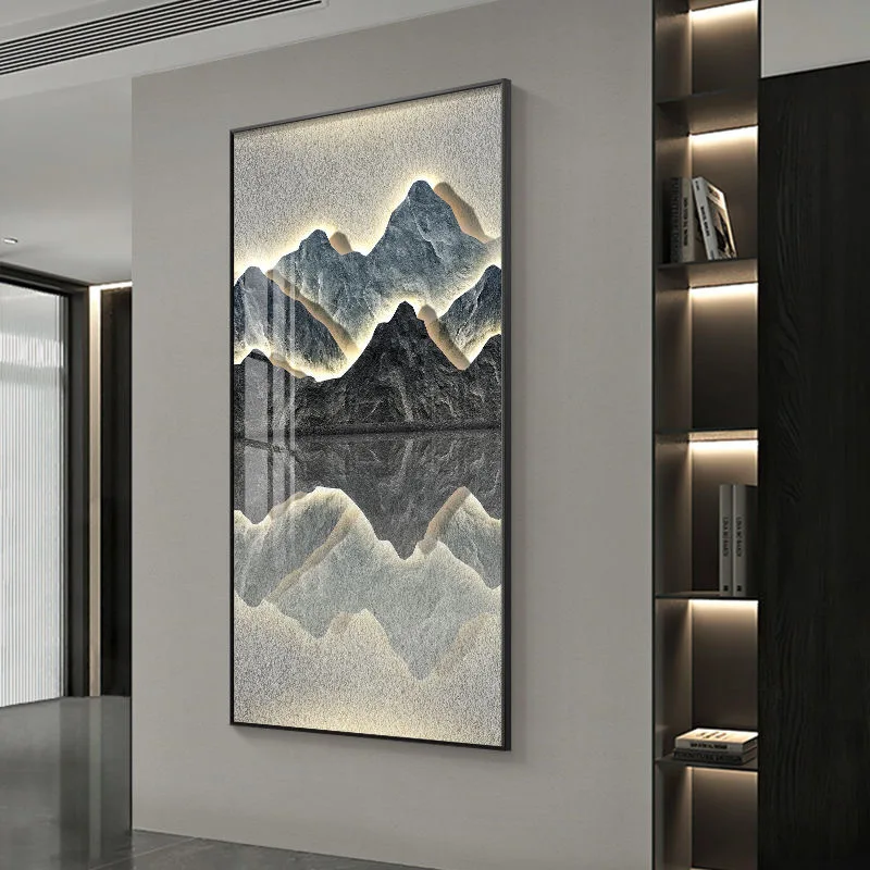 Modern Mountain  Interior Painting Led Wall Hanging Lamp For Living Room Lights Kitchen Porch Aisle Dining Room Home Decoration