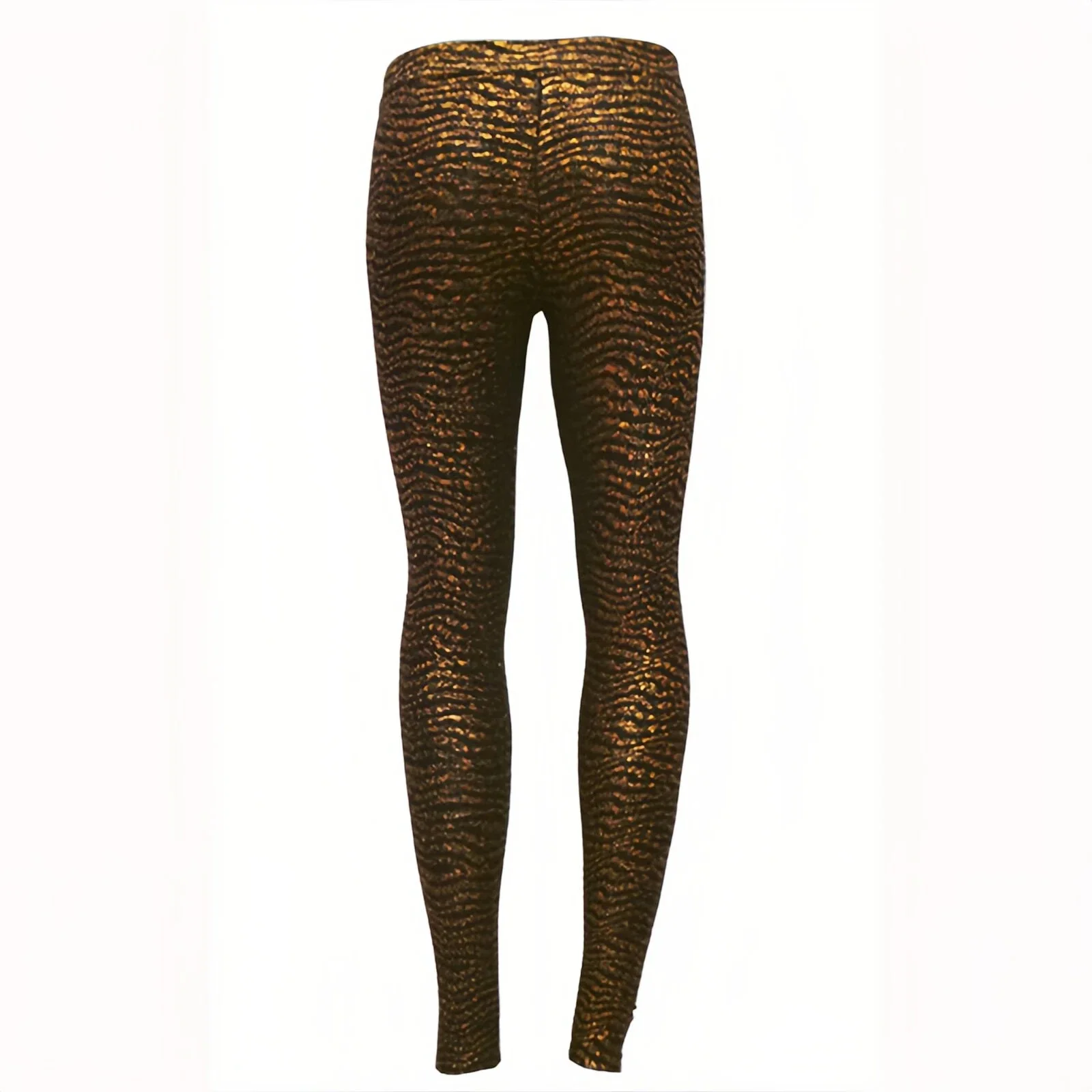 Women Casual Mid Waist Leggings Golden Casual Velvet Leggings Women - Super Soft Warm Winter Yoga Pants