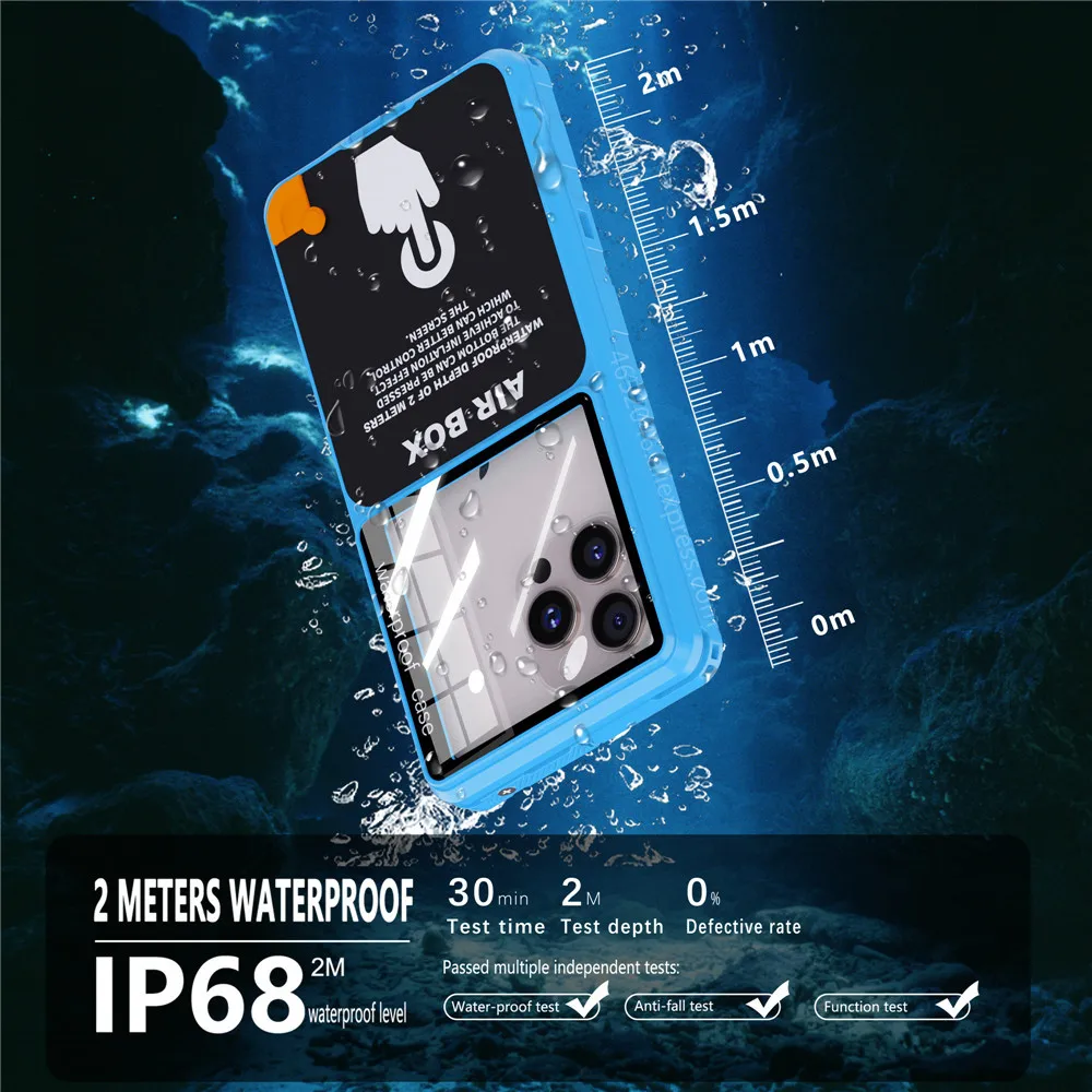 IP68 Waterproof Case for Huawei Honor X9a X9b X9 X8a X8b X8 X7a X7b X6a X6b X5 X50i X40 X30i X20 360 Protected Shockproof Cases