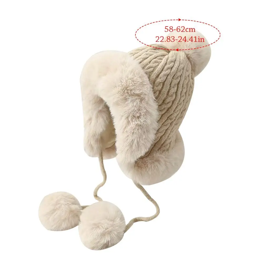 Cappello invernale caldo alla moda cappello Bomber Kawaii addensato berretto con protezione per le orecchie carino per le donne