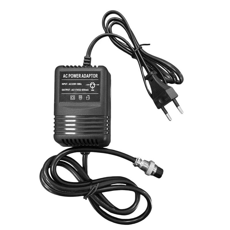 Power Adapter F4 15V Mixing Console Mixer Power Supply AC Adapter 3-Pin Connector Durable EU PLUG