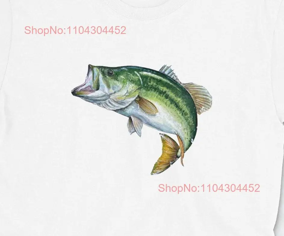 Largemouth Bass Fishing T Shirt For Fisherman Dad long or short sleeves