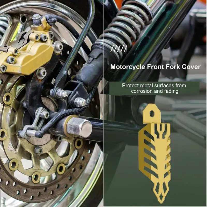 Motorcycle Front Fork Decor Cover Dirt Bike Fork Protective Cover Strong And Sturdy Lower Fork Slider Guard For Off-Road scooter