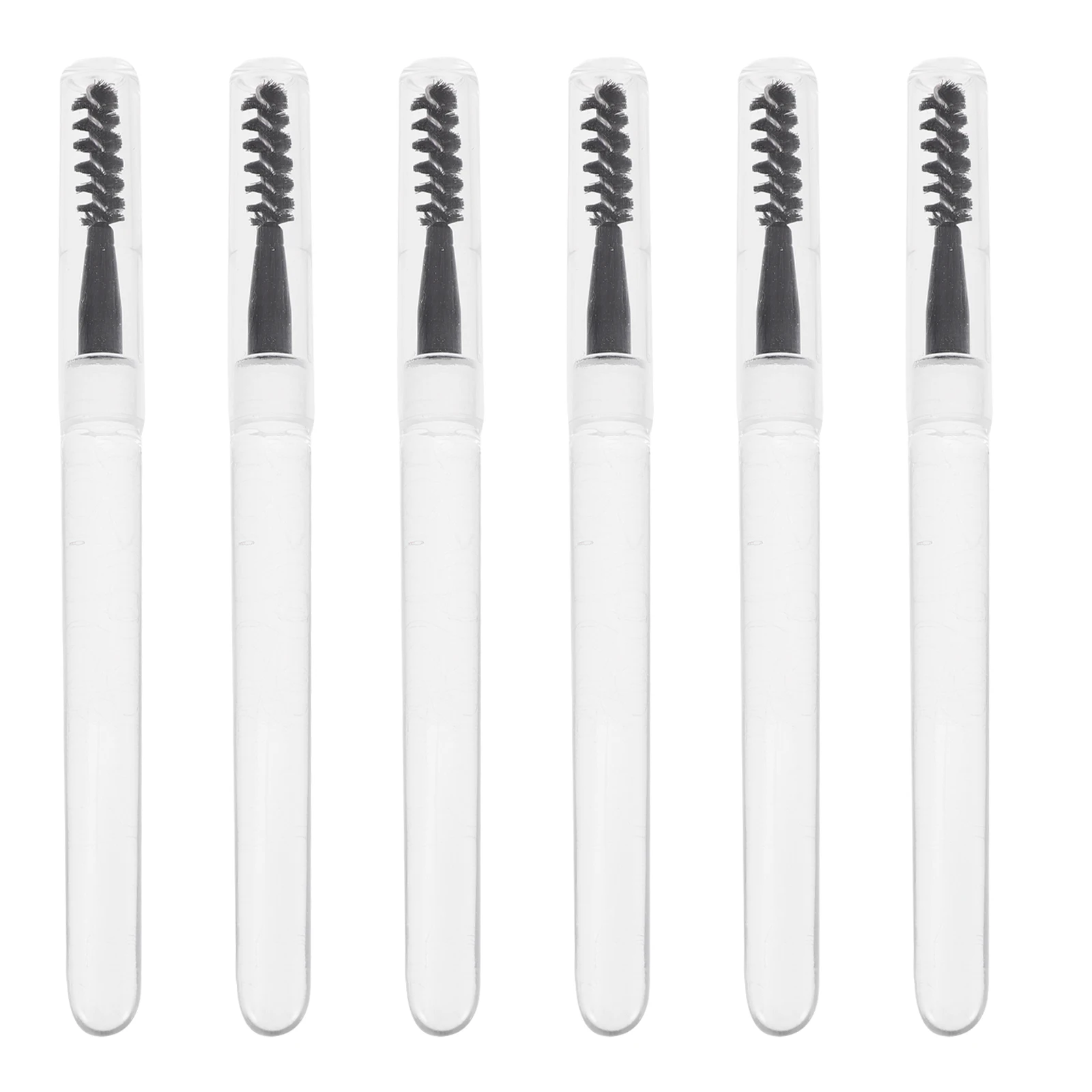 6 uds cepillo de pestañas herramienta de maquillaje de plástico para extensiones separar cepillos para cejas peine para pestañas aplicador de máscara cepillo de cejas para mujeres